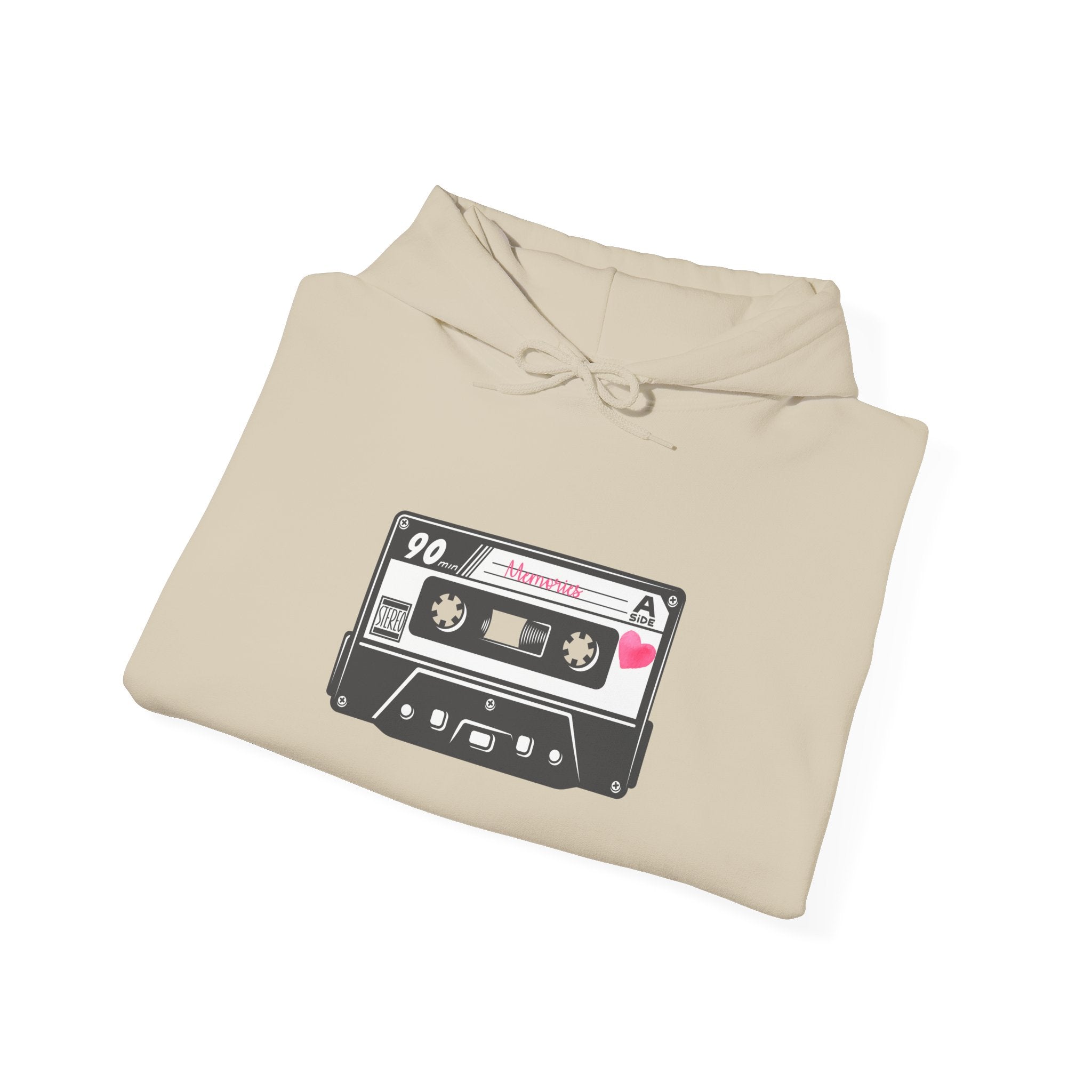 Retro Cassette Tape Hoodie — Vintage 90s Music Graphic Sweatshirt