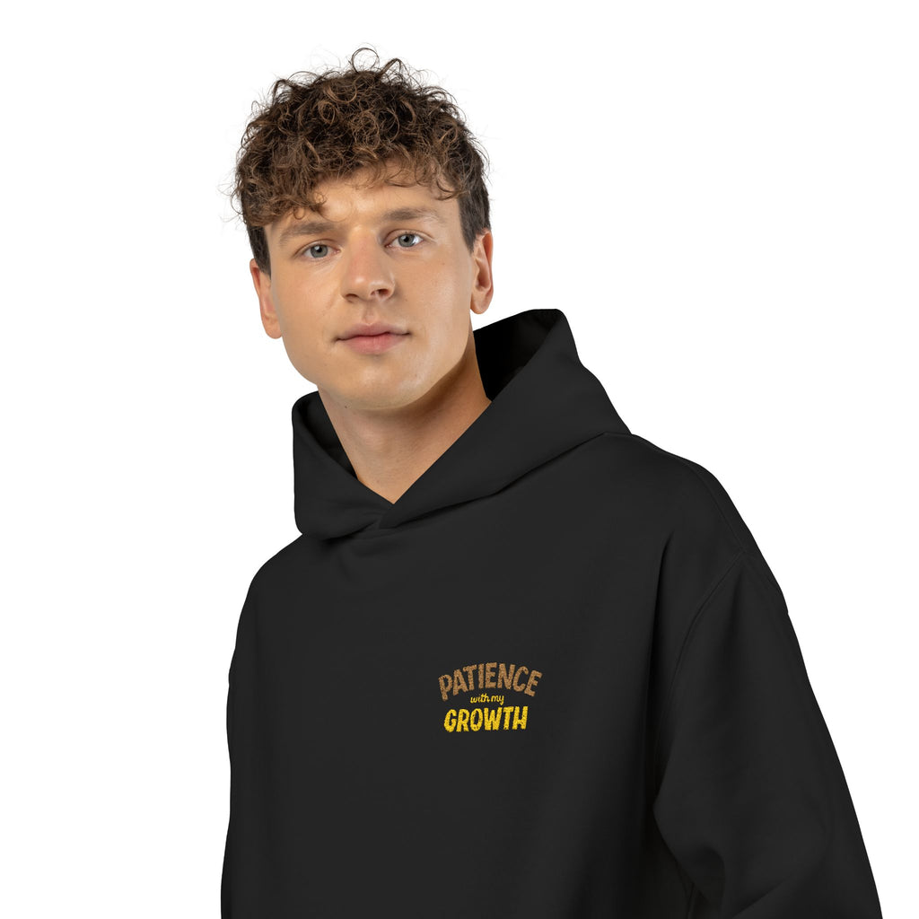 Cozy Brown "Relaxed Hoodie" Chest Logo Hoodie