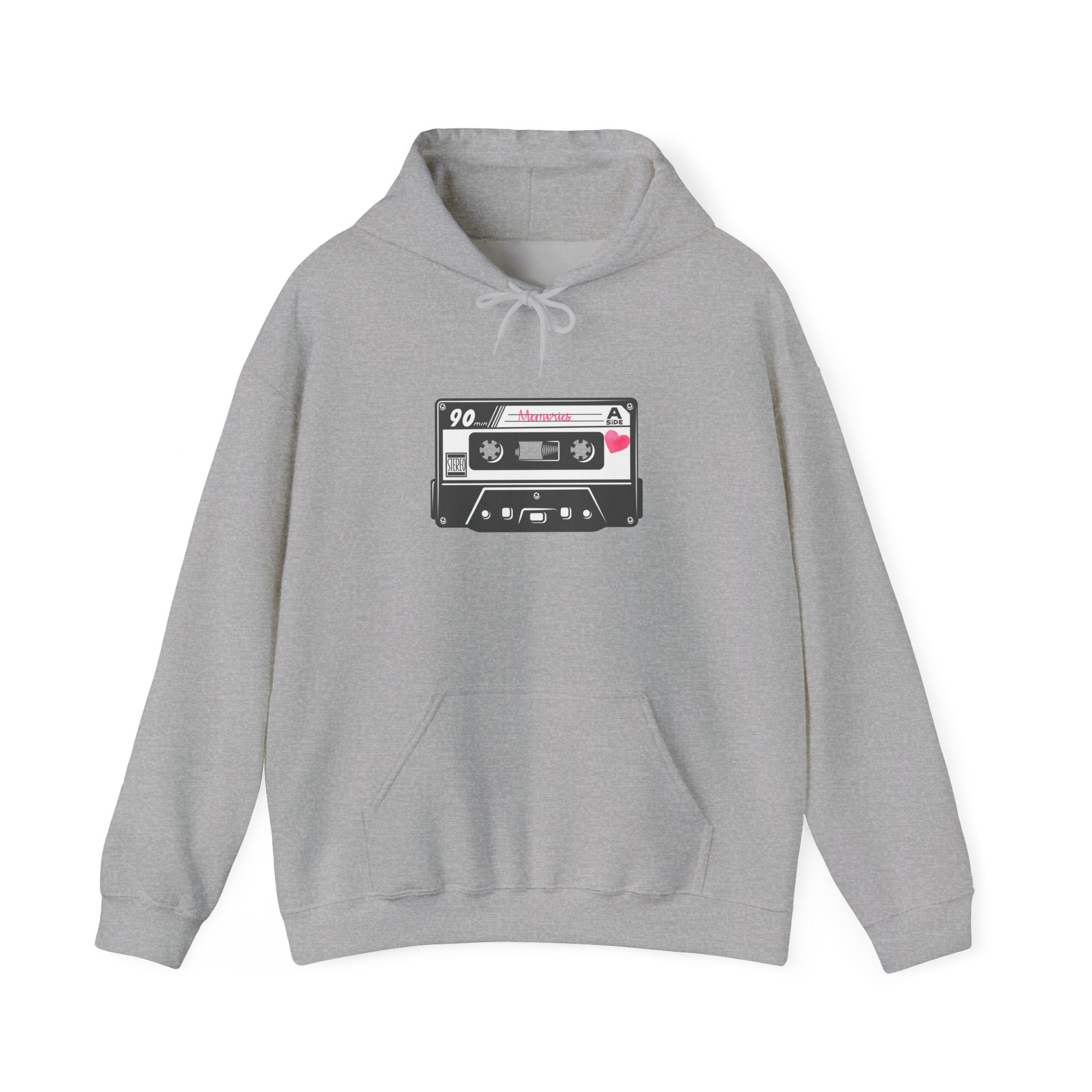 Retro Cassette Tape Hoodie — Vintage 90s Music Graphic Sweatshirt