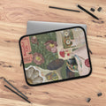 Vintage Collage Laptop Sleeve – Floral Tea & Travel Retro Design