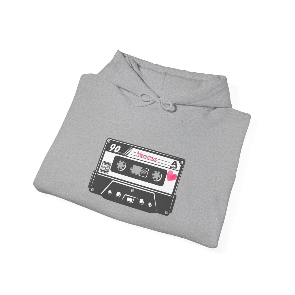 Retro Cassette Tape Hoodie — Vintage 90s Music Graphic Sweatshirt