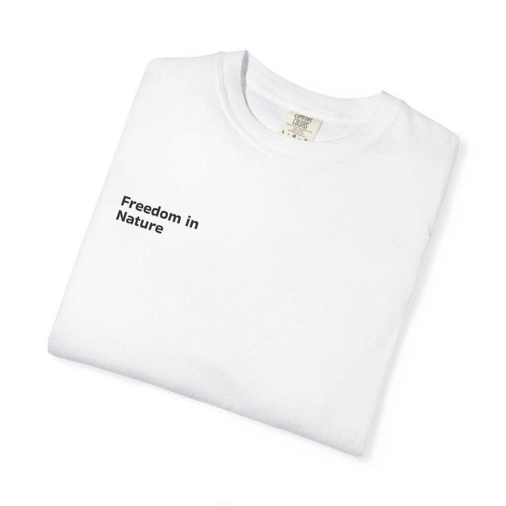 Adventure Tee — "Step Into Nature / Step Into Freedom" Graphic T-Shirt