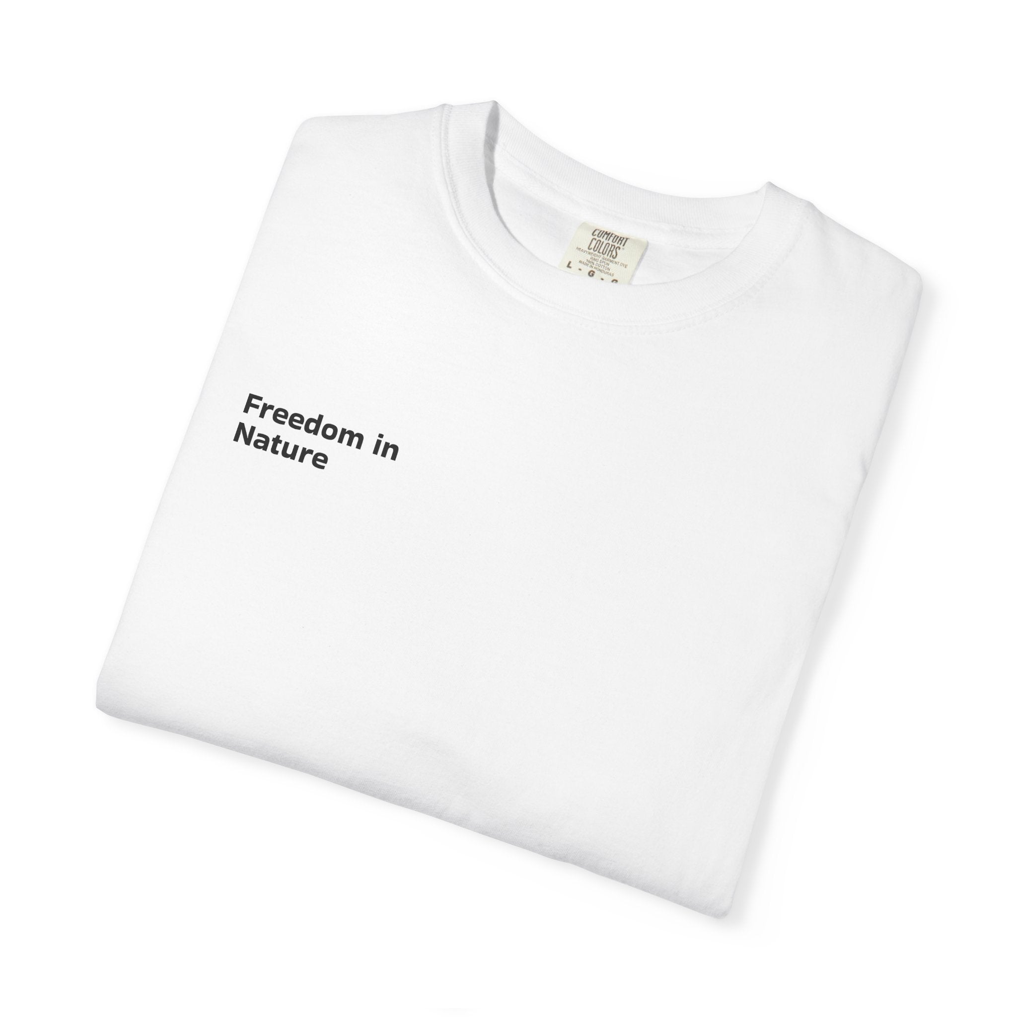Adventure Tee — "Step Into Nature / Step Into Freedom" Graphic T-Shirt