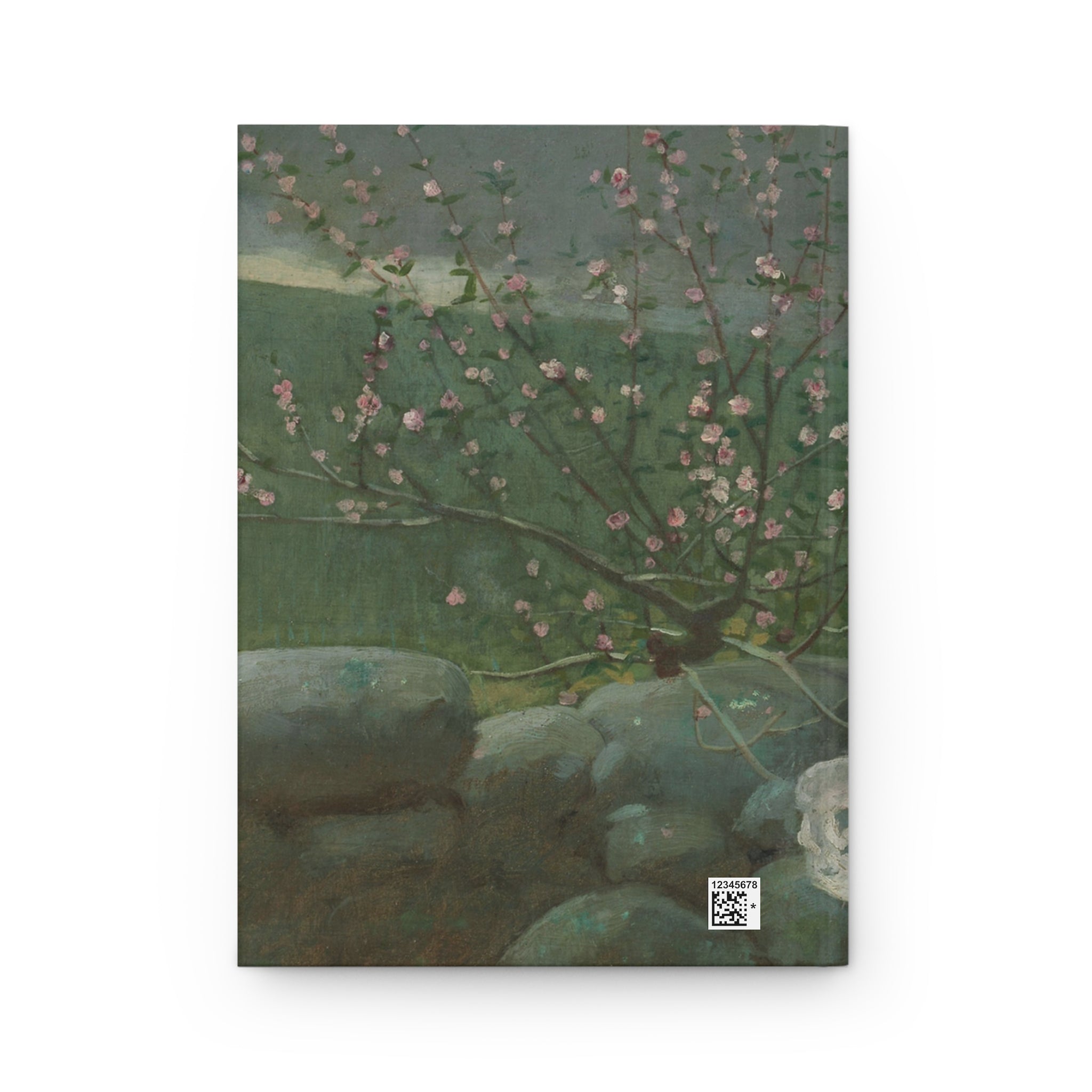 Hardcover Journal — "Hold That Thought" Vintage Woman Floral Notebook