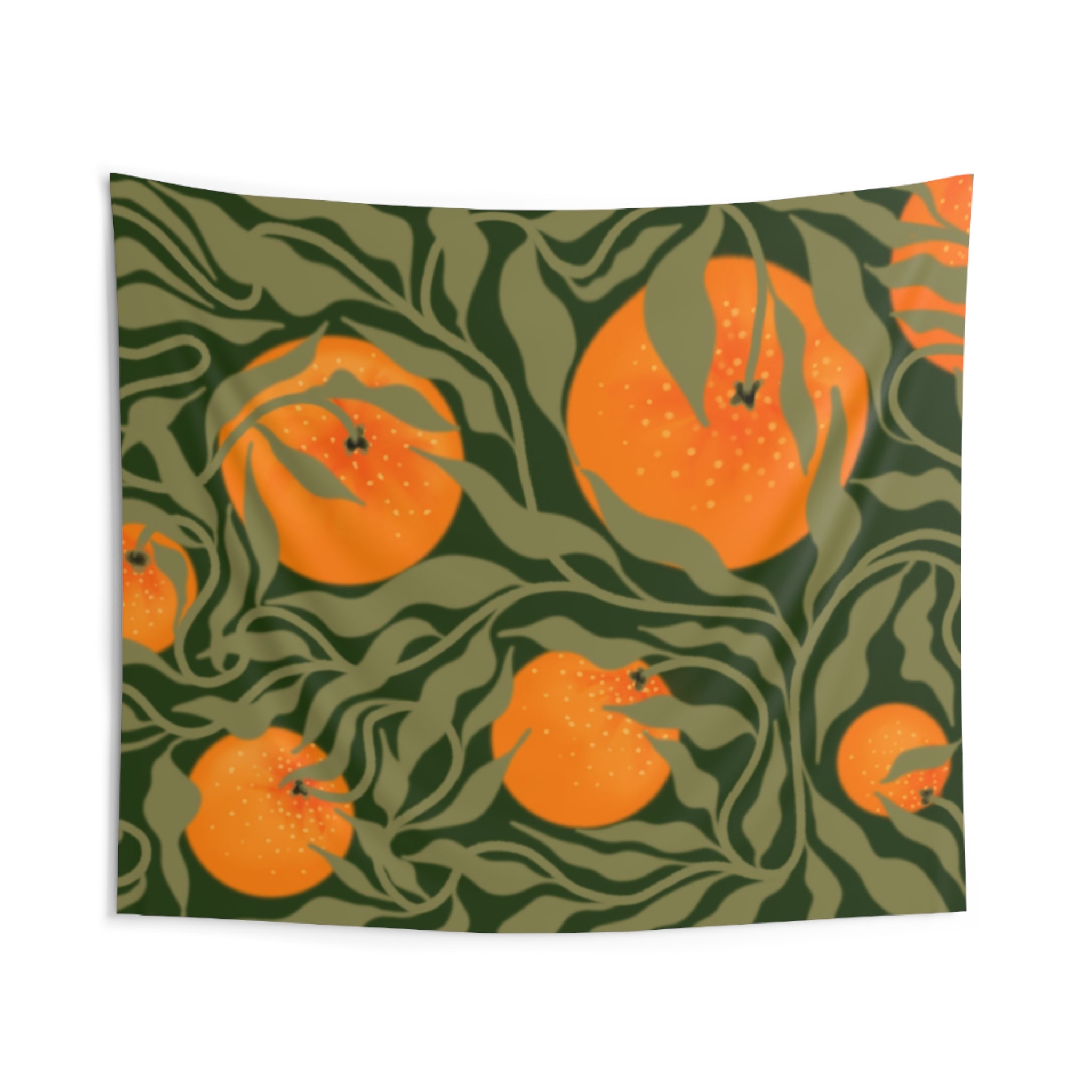 Citrus Grove Wall Tapestry — Orange Orchard Indoor Tapestry