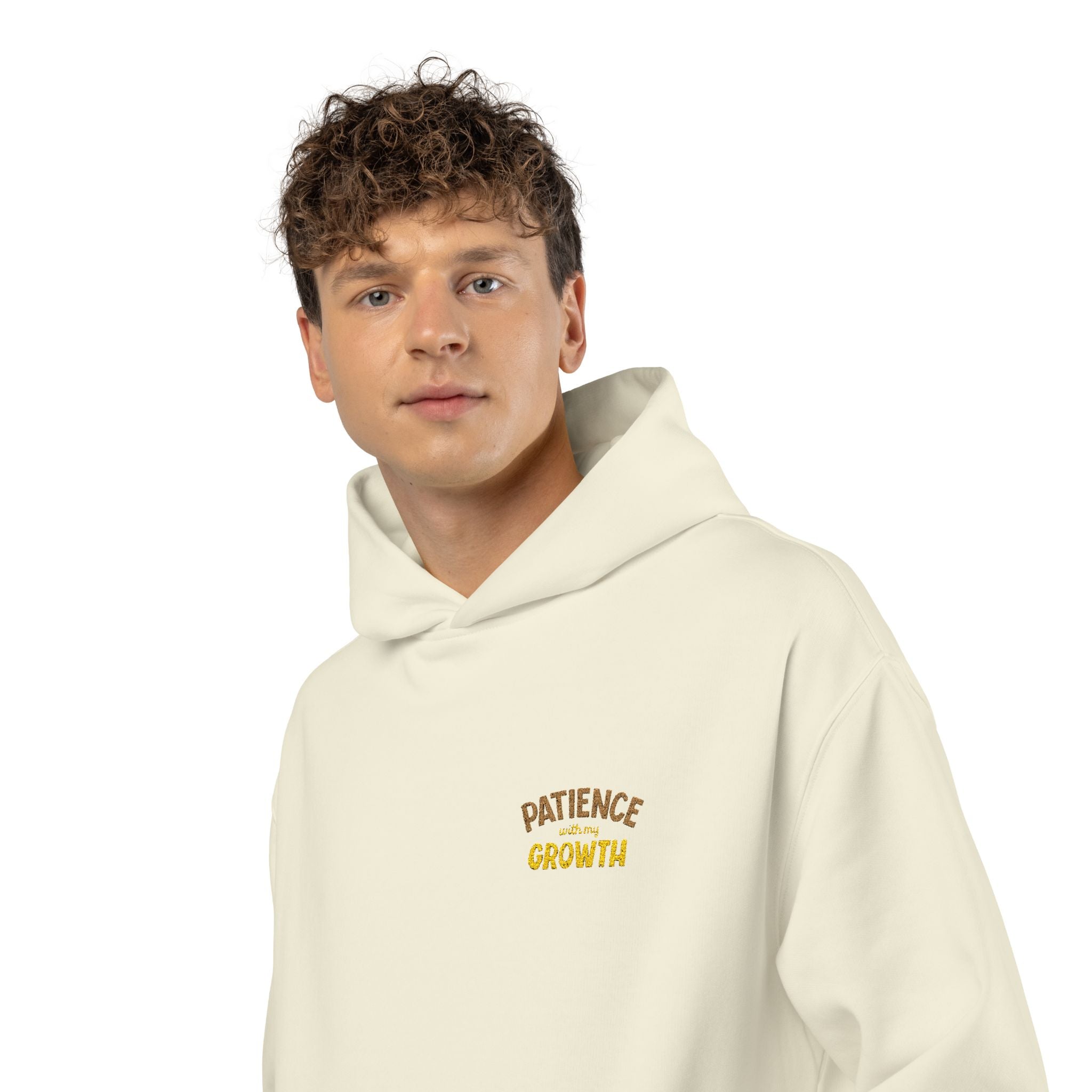 Cozy Brown "Relaxed Hoodie" Chest Logo Hoodie