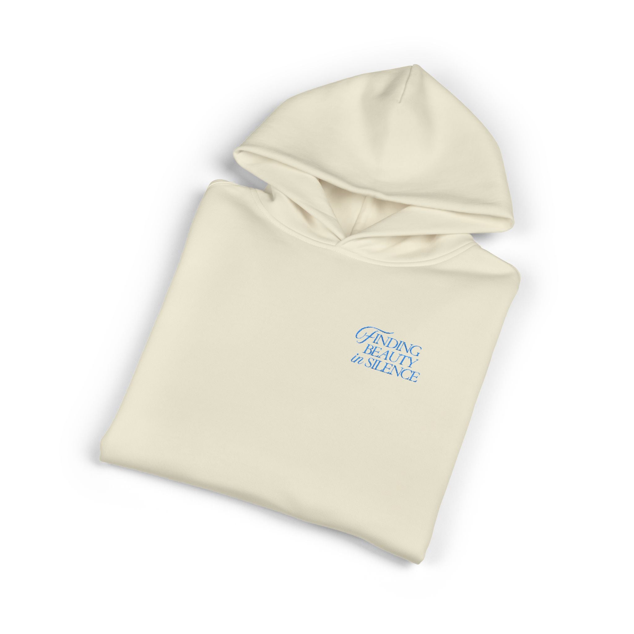 Relaxed Hoodie — Cozy Brown Floral Script Logo Pullover