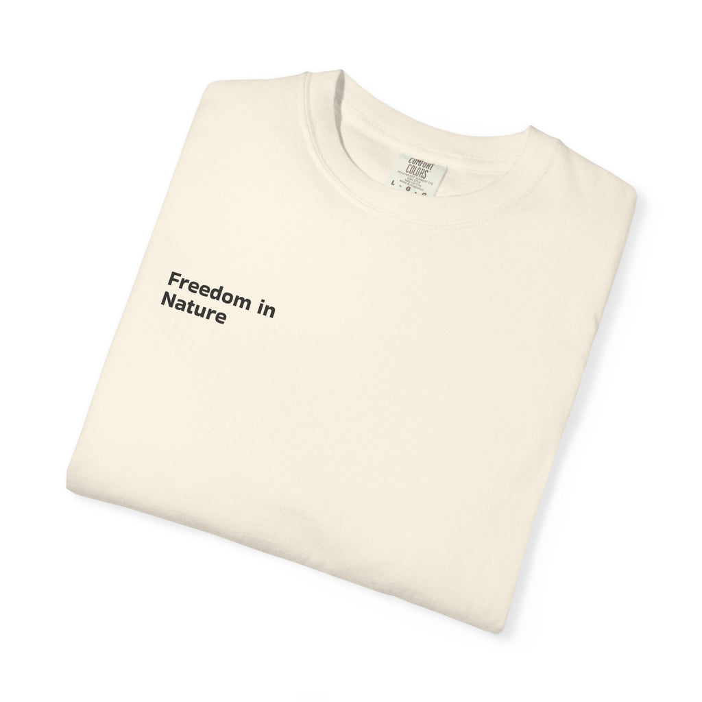Adventure Tee — "Step Into Nature / Step Into Freedom" Graphic T-Shirt