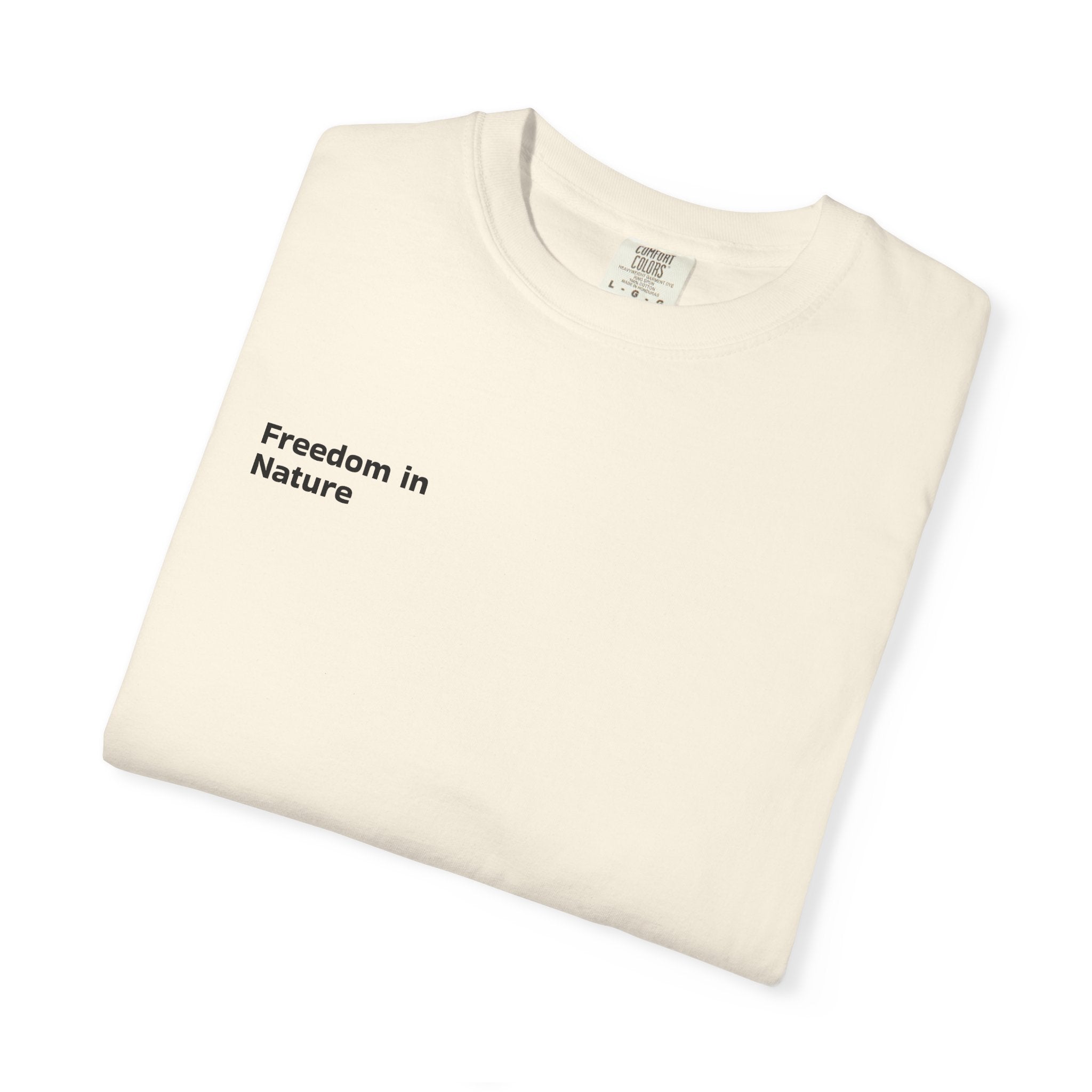 Adventure Tee — "Step Into Nature / Step Into Freedom" Graphic T-Shirt