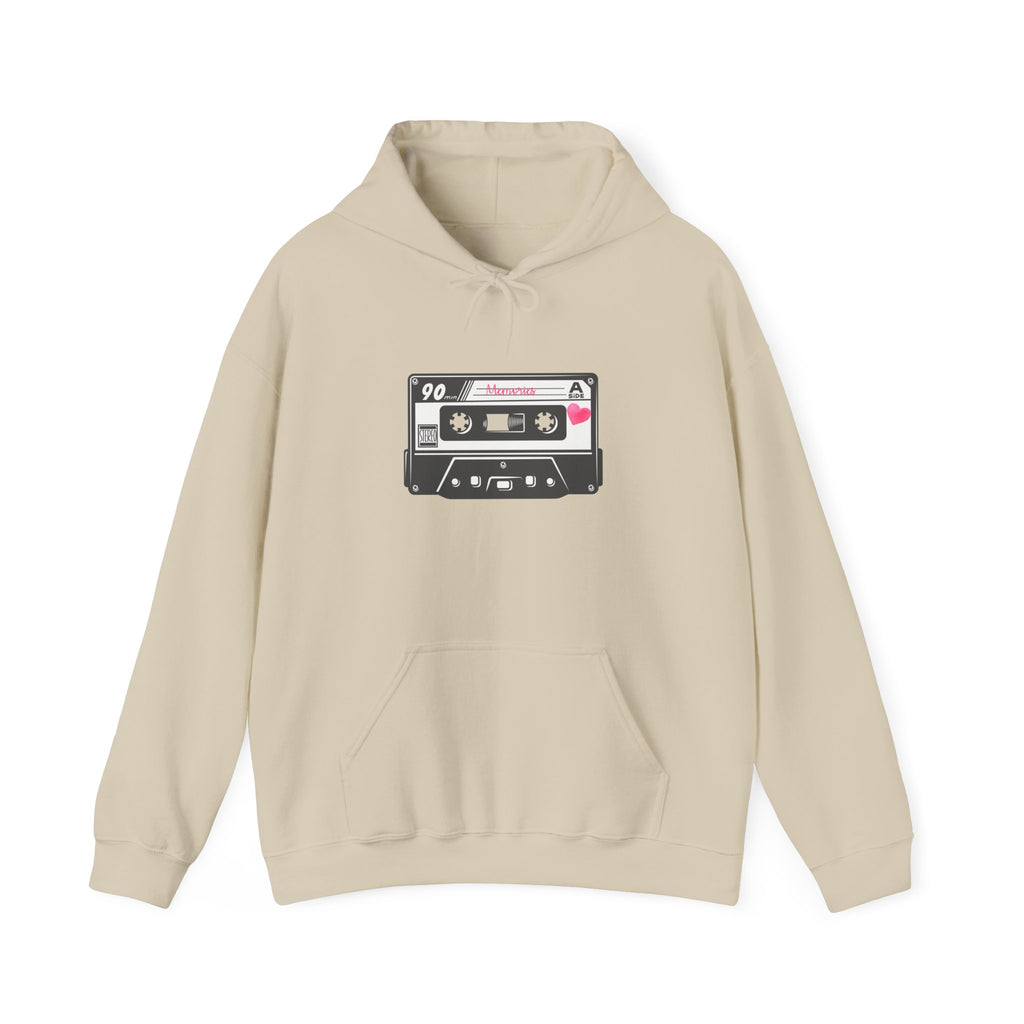 Retro Cassette Tape Hoodie — Vintage 90s Music Graphic Sweatshirt
