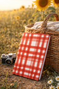 Red Plaid Hardcover Journal — Cozy Buffalo Check Notebook for Notes & Gifts