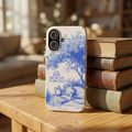 Phone Case — "Find the Beauty in Silence" Blue Vintage Fox Biodegradable Case