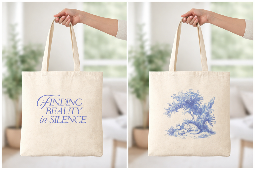 Tote — Finding Beauty in Silence Canvas Tote