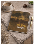 A5 Notebook — "Patience With My Growth" Inspirational Softcover Journal