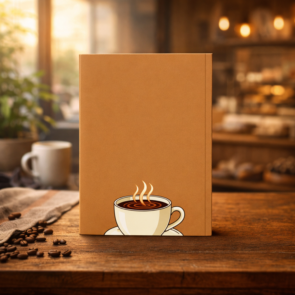 Coffee Club Hardback Journal — Retro Coffee Lover Notebook