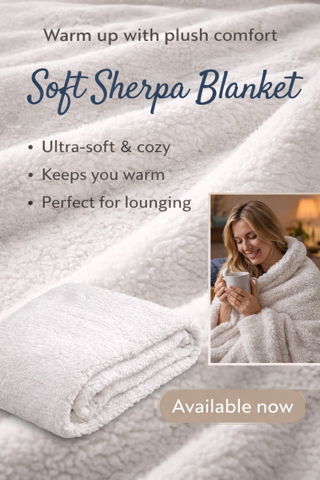 Coffee Vibes Sherpa Blanket — Cozy Retro Colorful Coffee Lover Throw