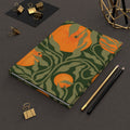 Orange Grove Hardcover Journal — Botanical Citrus Notebook for Notes & Sketches