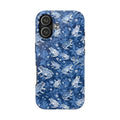 Blue Koi Fish Tough Phone Case — Protective Floral Japanese-Inspired Design
