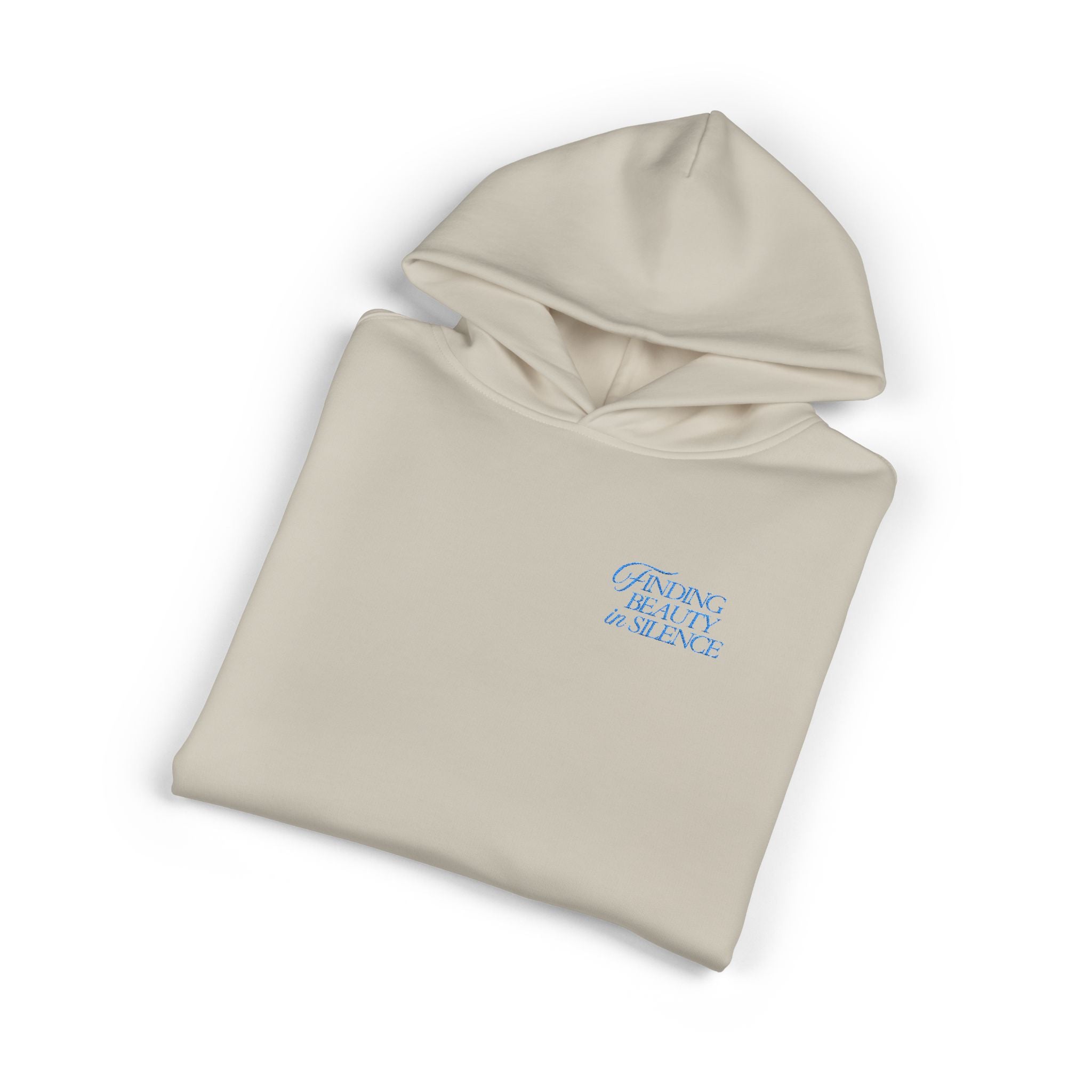 Relaxed Hoodie — Cozy Brown Floral Script Logo Pullover