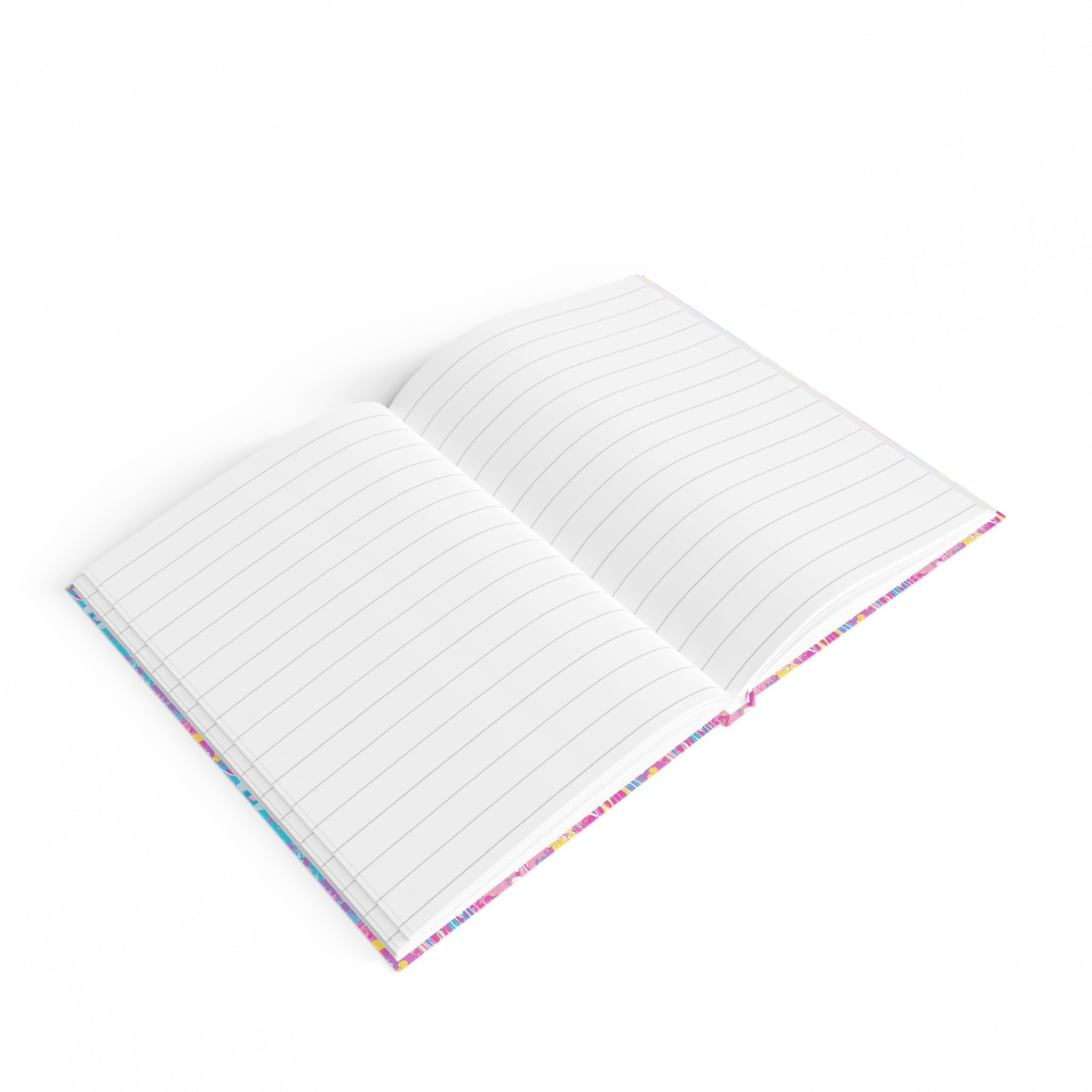 Jellyfish Dream Journal — Ruled Lined Notebook with Vibrant Neon Ocean Art