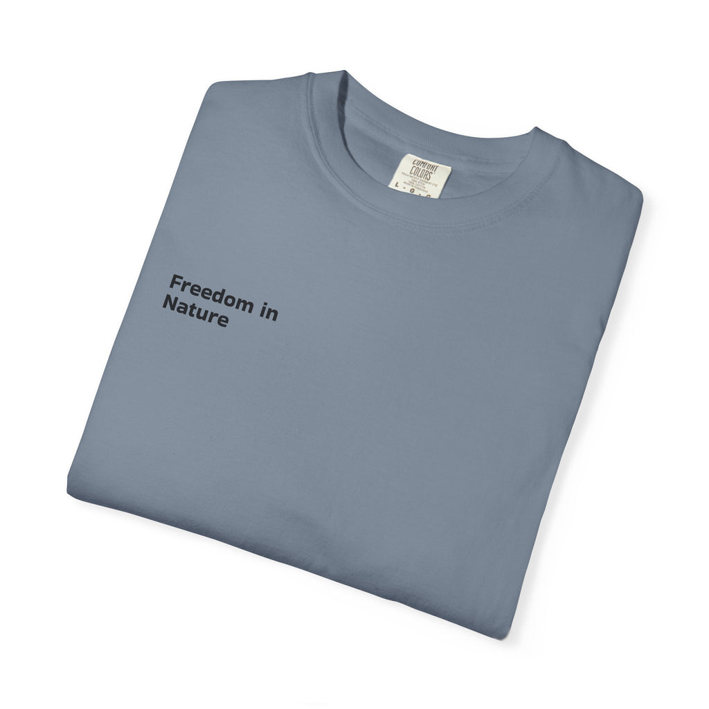 Adventure Tee — "Step Into Nature / Step Into Freedom" Graphic T-Shirt