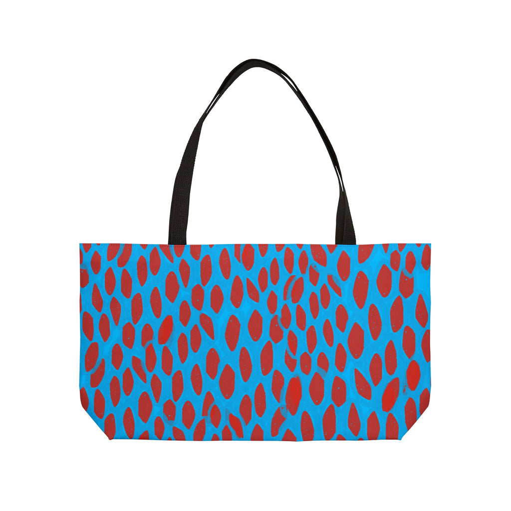 Colorful Retro Collage Weekender Tote - 'Let It Happen' Graphic Travel Bag