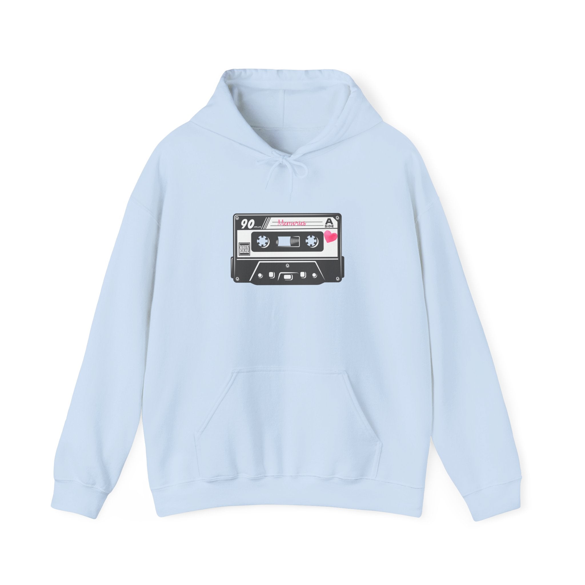 Retro Cassette Tape Hoodie — Vintage 90s Music Graphic Sweatshirt
