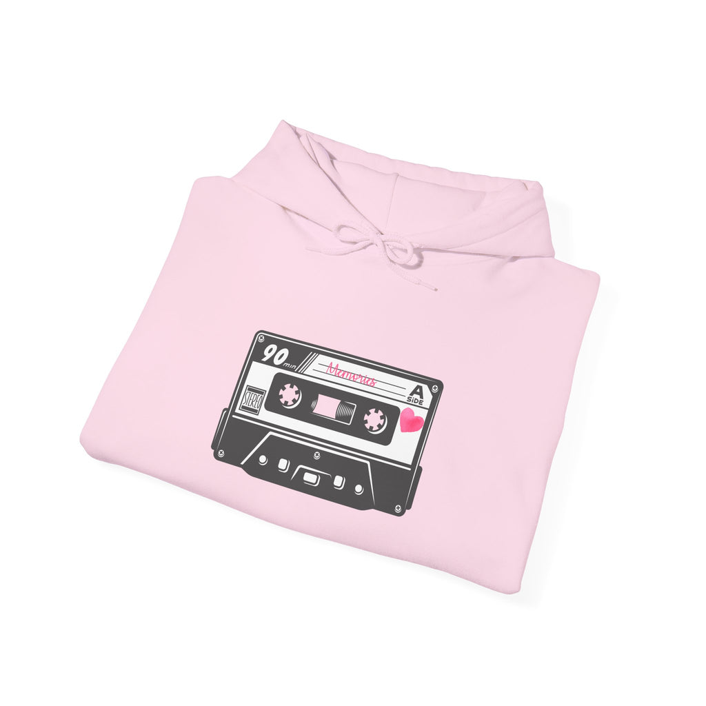 Retro Cassette Tape Hoodie — Vintage 90s Music Graphic Sweatshirt