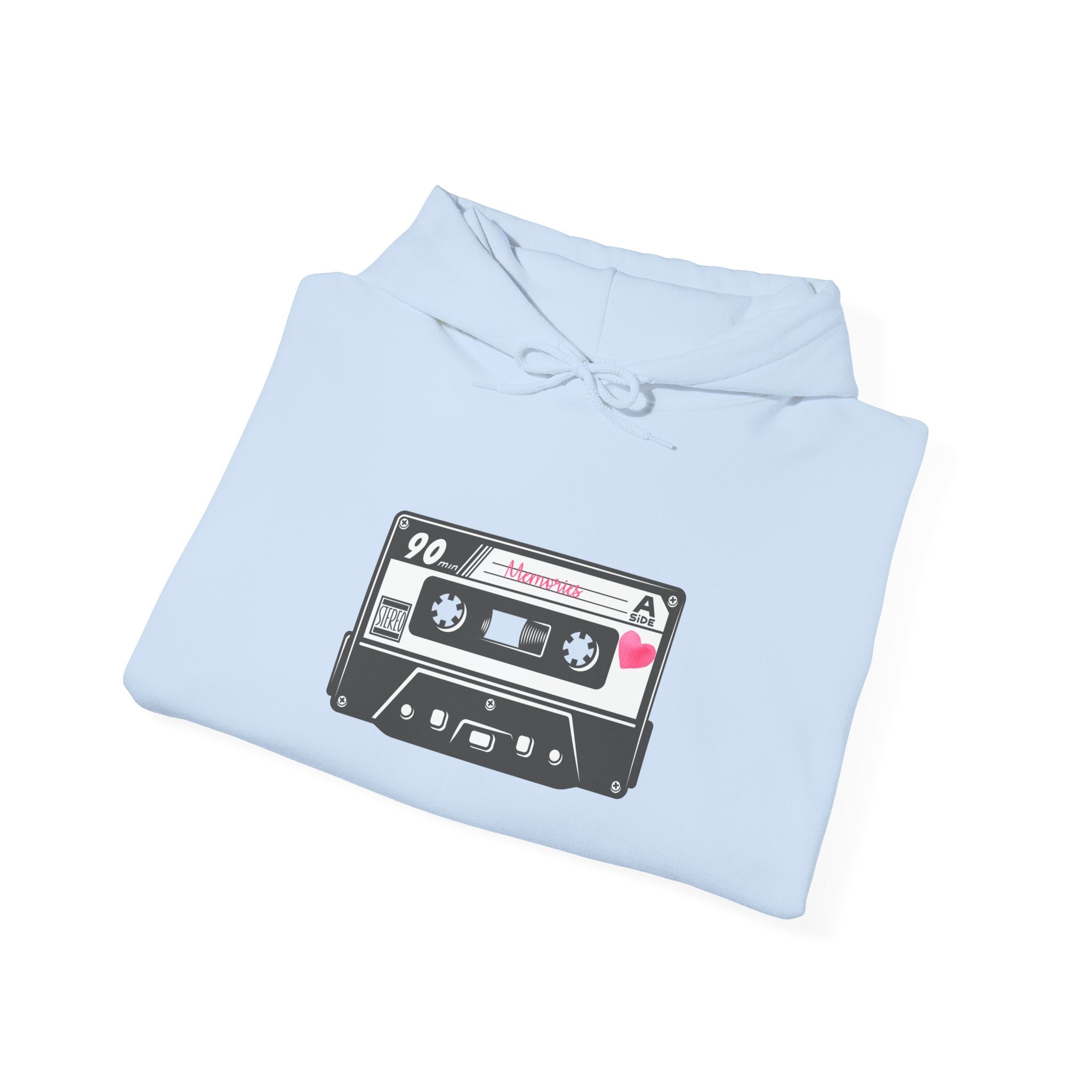 Retro Cassette Tape Hoodie — Vintage 90s Music Graphic Sweatshirt
