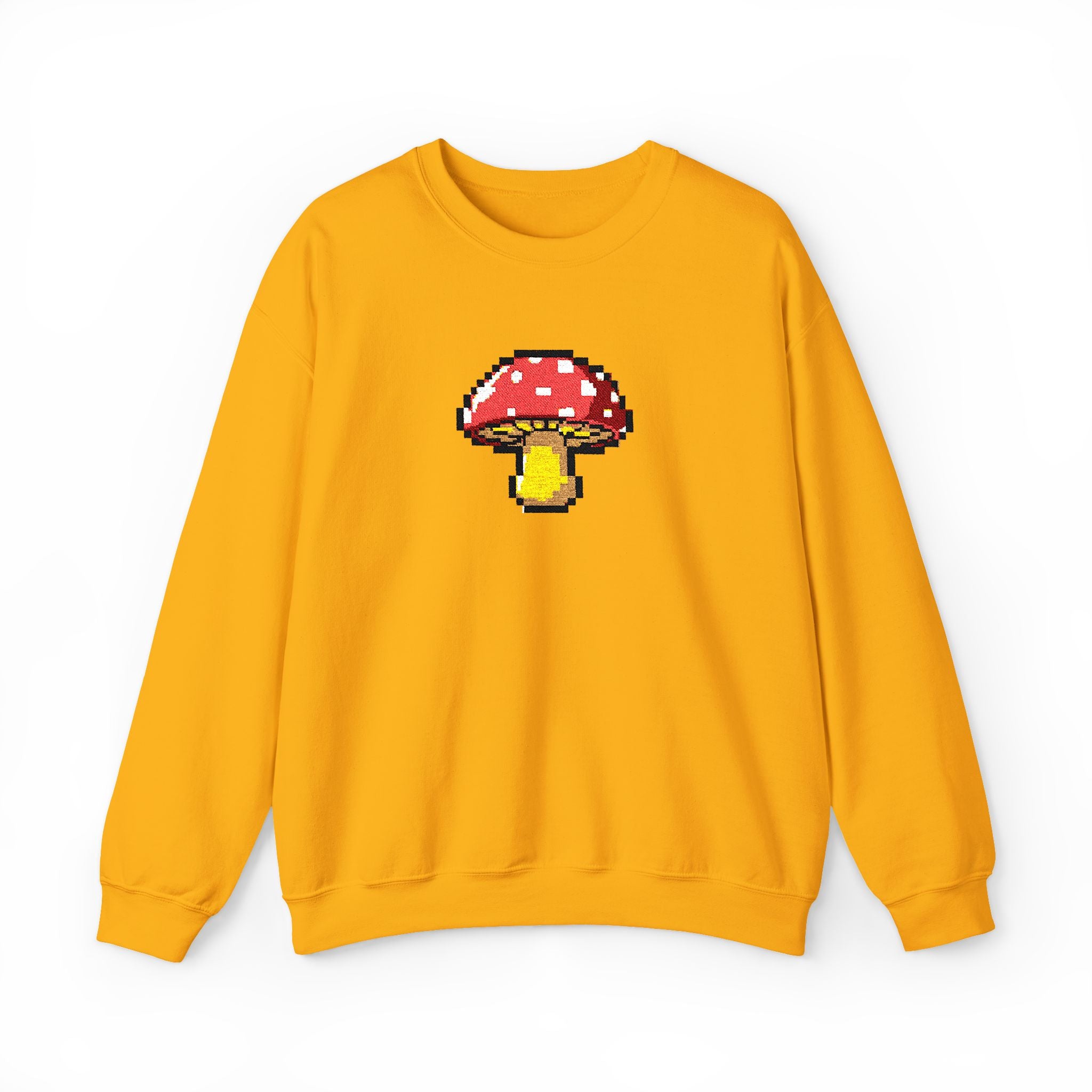 Pixel Mushroom Crewneck Sweatshirt — Cute Retro 8‑Bit Fungi Sweatshirt
