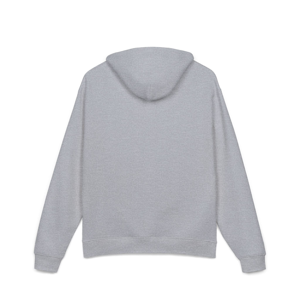 Relaxed Hoodie — Cozy Brown Floral Script Logo Pullover