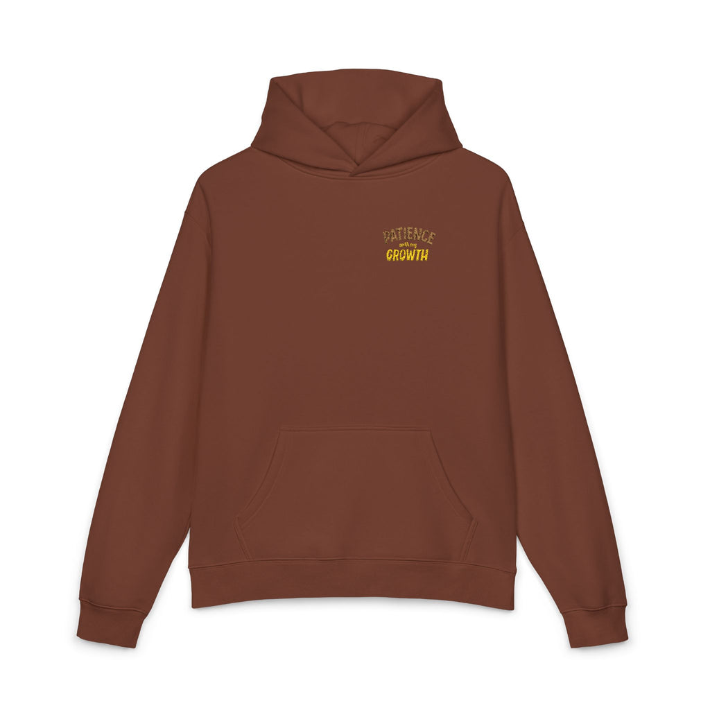 Cozy Brown "Relaxed Hoodie" Chest Logo Hoodie