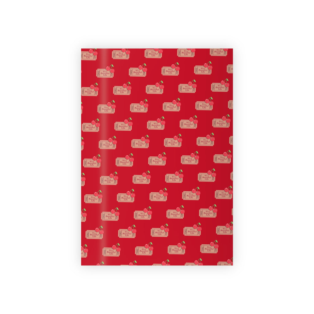 Christmas Gift Wrap Roll — Red "To/From" Holiday Wrapping Paper