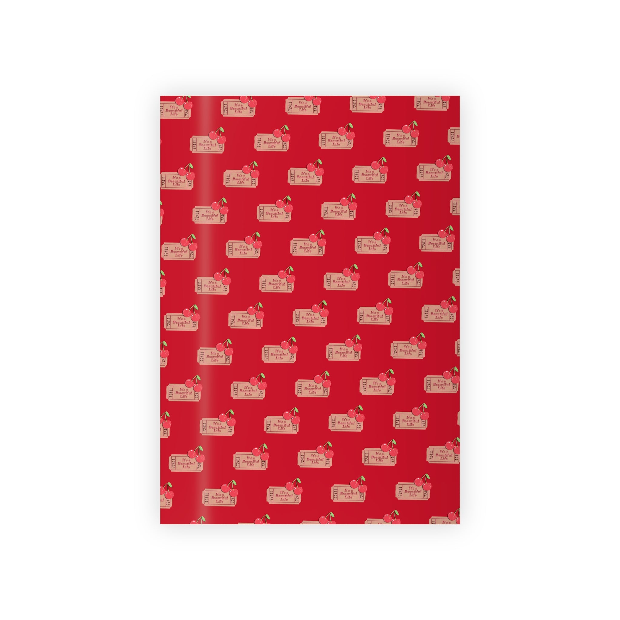Christmas Gift Wrap Roll — Red "To/From" Holiday Wrapping Paper