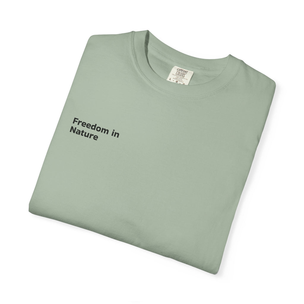 Adventure Tee — "Step Into Nature / Step Into Freedom" Graphic T-Shirt