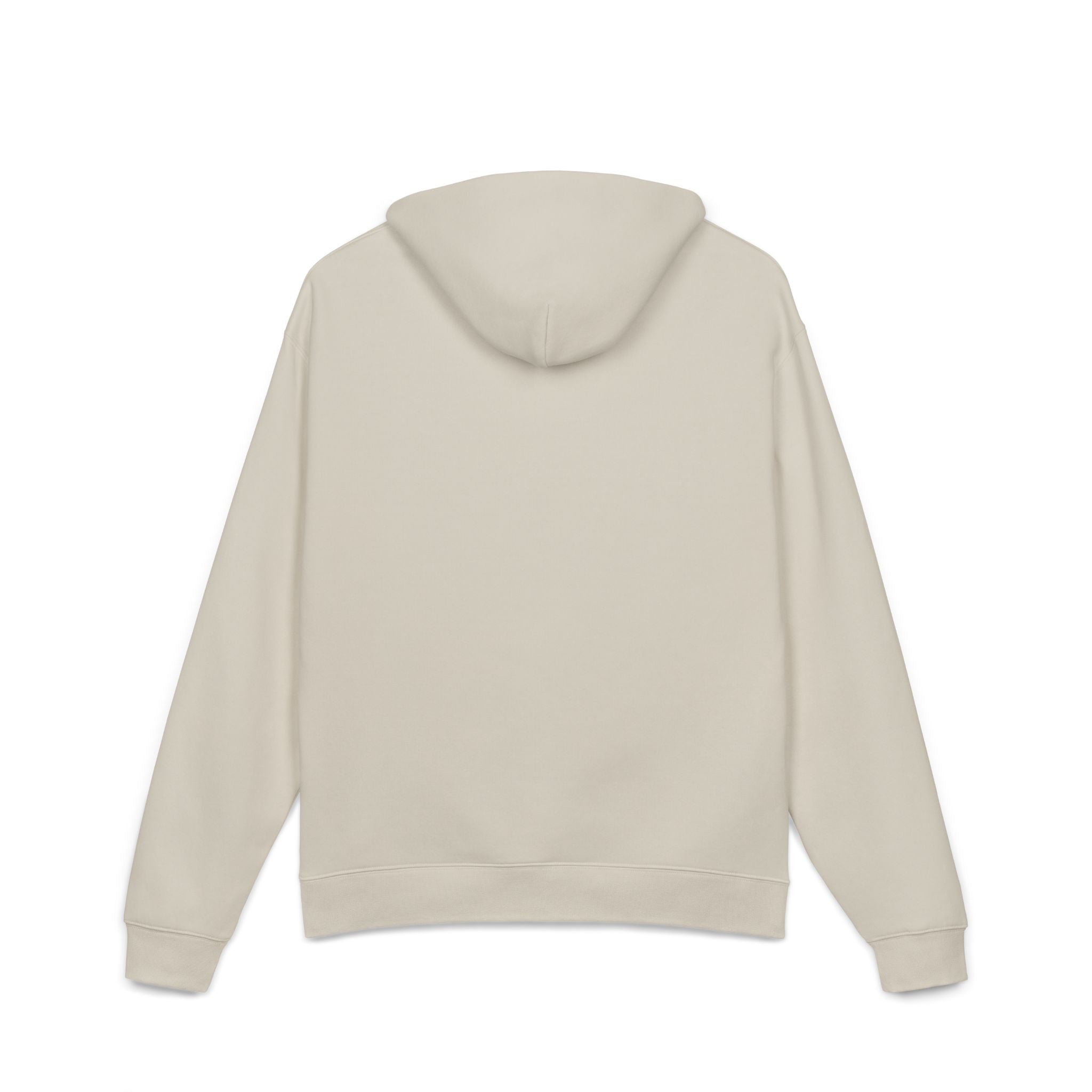 Relaxed Hoodie — Cozy Brown Floral Script Logo Pullover