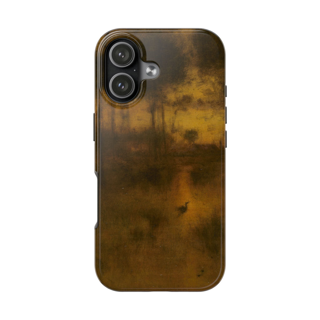 Tough Phone Case — Vintage Golden Fog Landscape Protective Cover