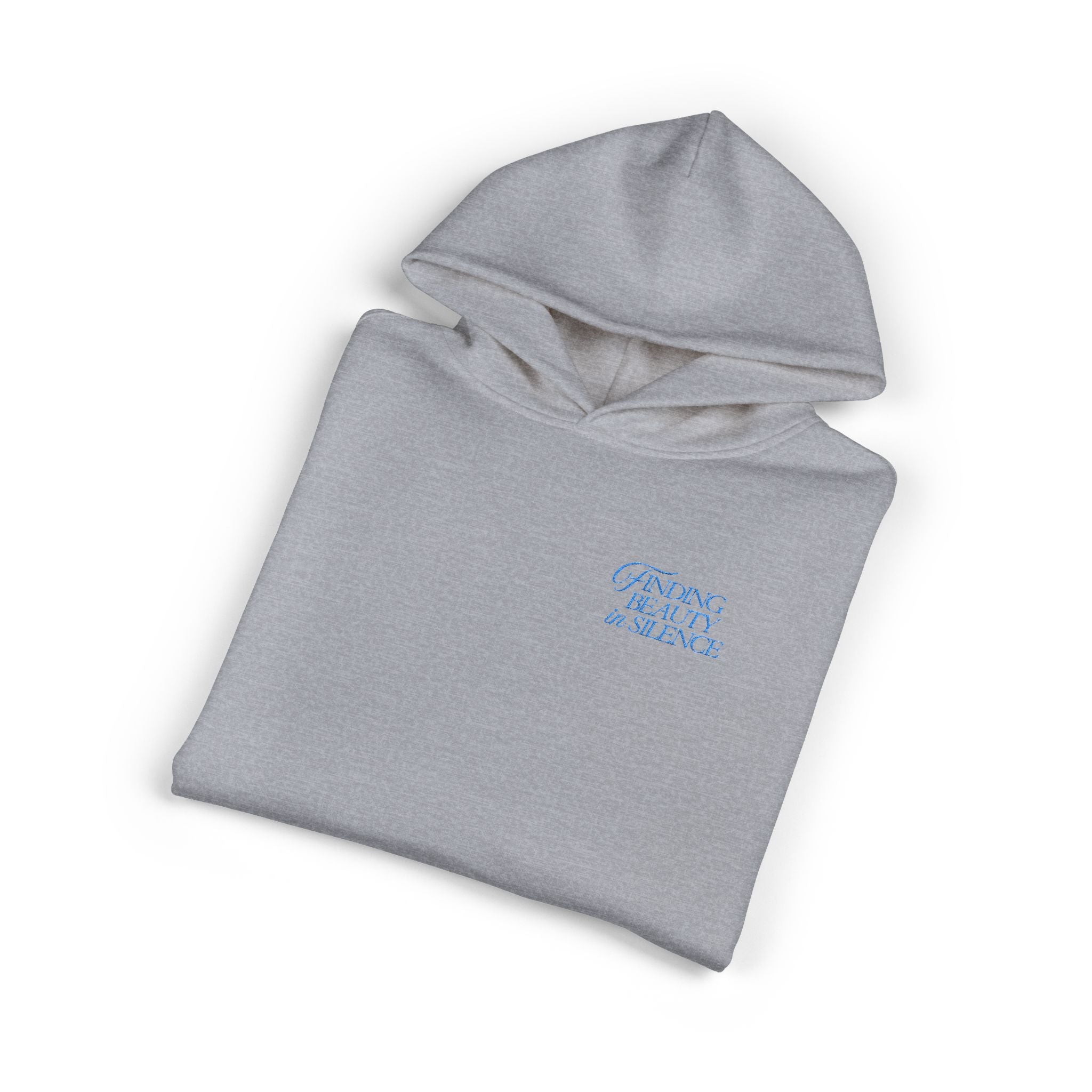 Relaxed Hoodie — Cozy Brown Floral Script Logo Pullover