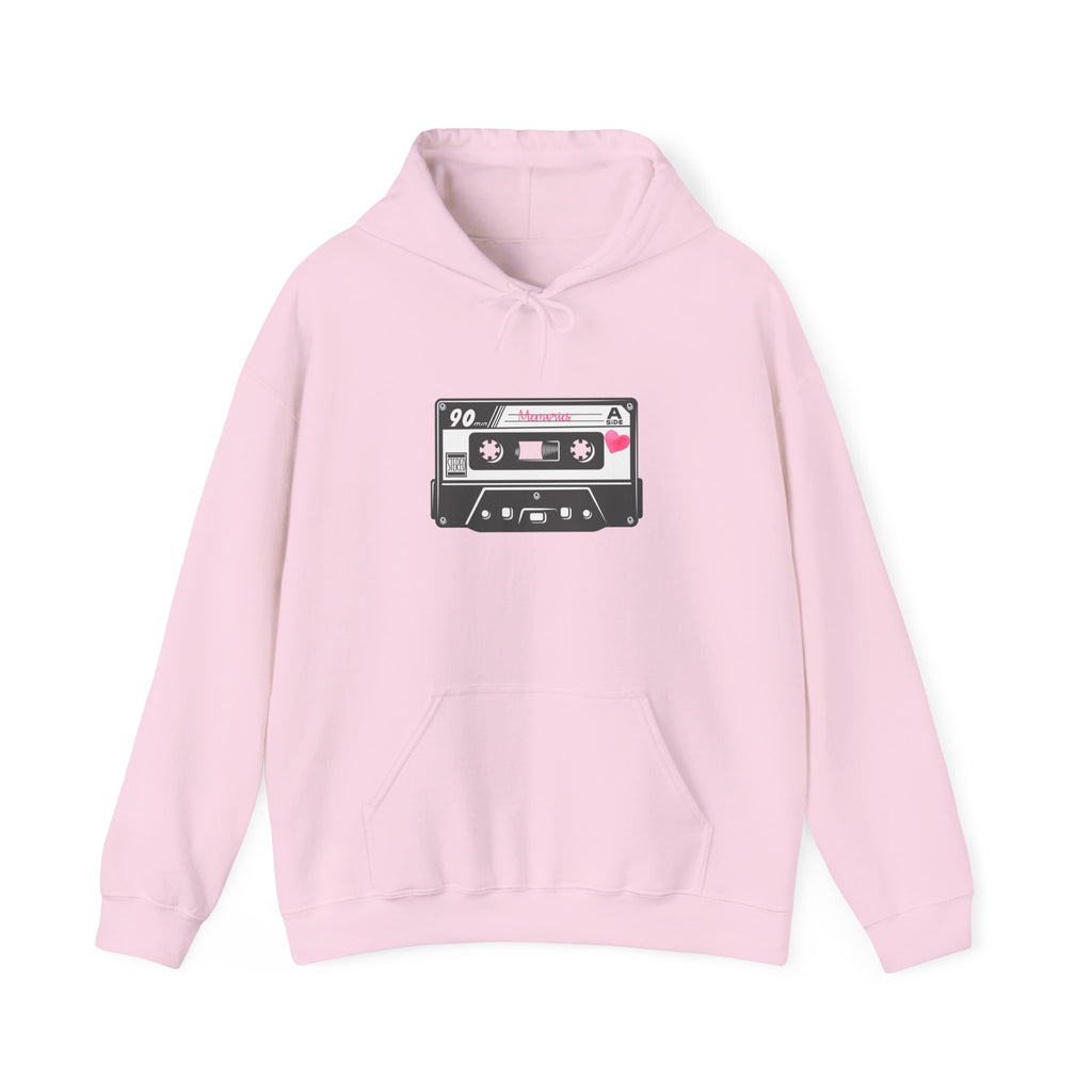 Retro Cassette Tape Hoodie — Vintage 90s Music Graphic Sweatshirt